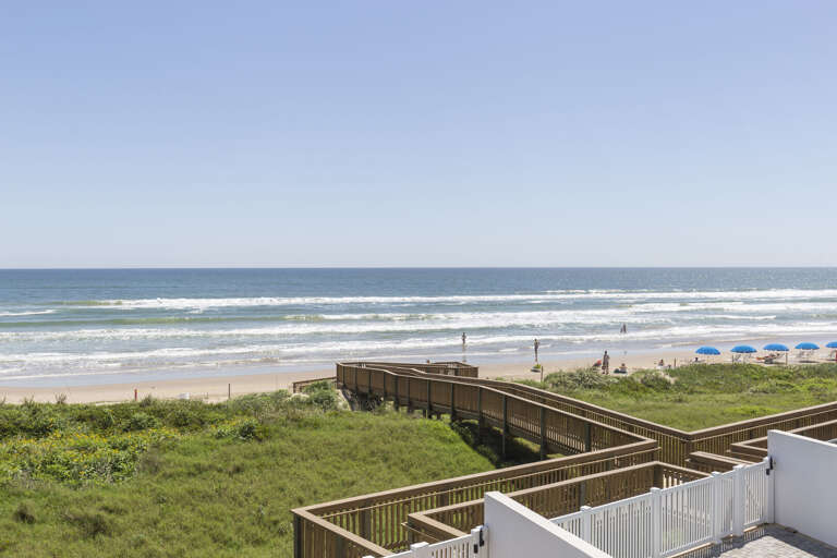 Private boardwalk to the beach
