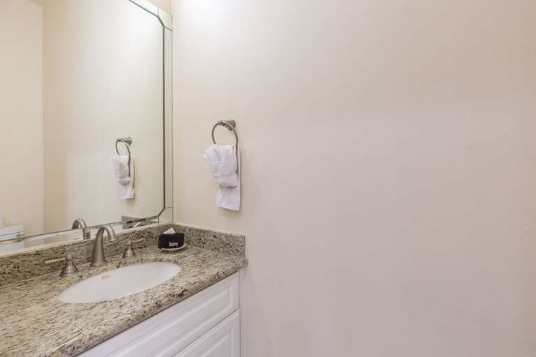 Half bath located downstairs