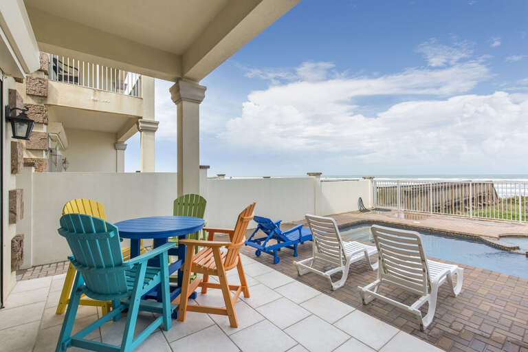 Great outdoor area to relax and enjoy the ocean views!