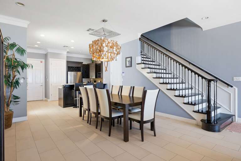 Dining Table comfortably sits 8