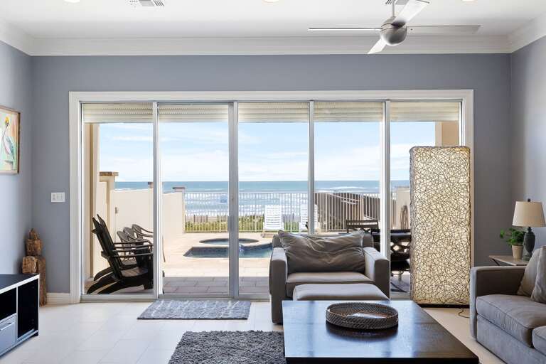 Living Area with direct pool access!