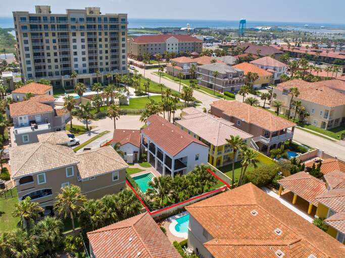 Aerial View of the home.