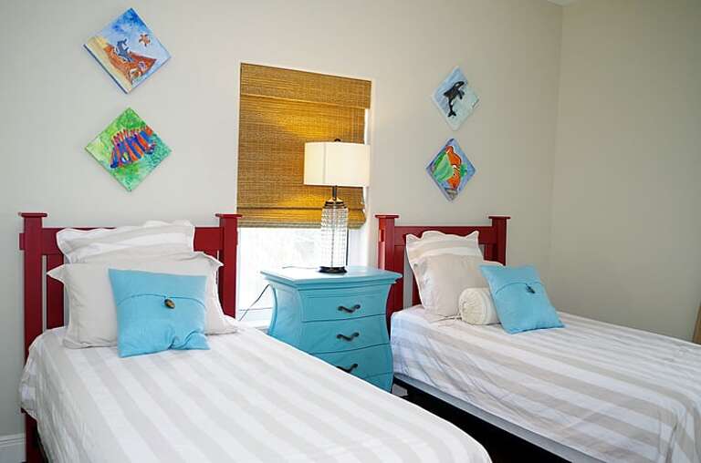 Third guest bedroom is also equipped with two Twin beds