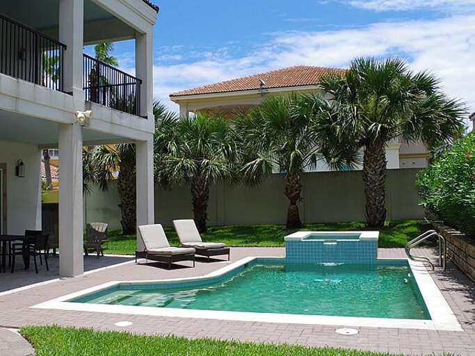 Picturesque island Villa with private pool surrounded by tropical flora! Hot tub is not an amenity for this home.