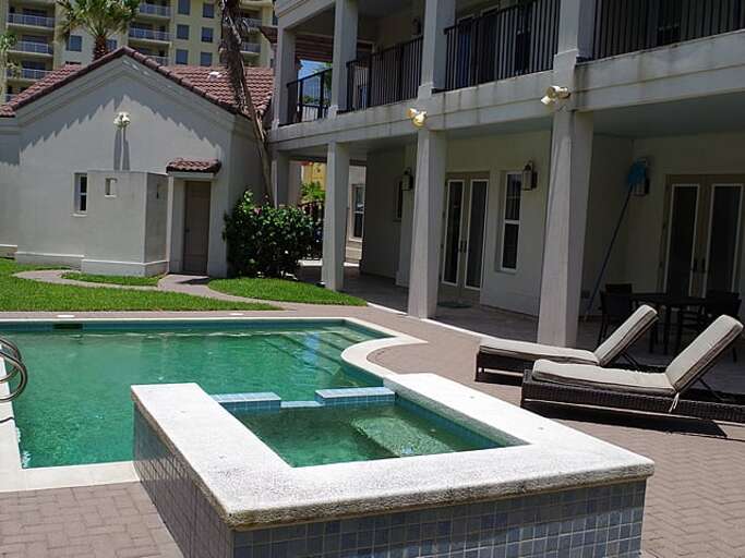 Private pool in your own tropical oasis! Hot tub is not an amenity for this home.