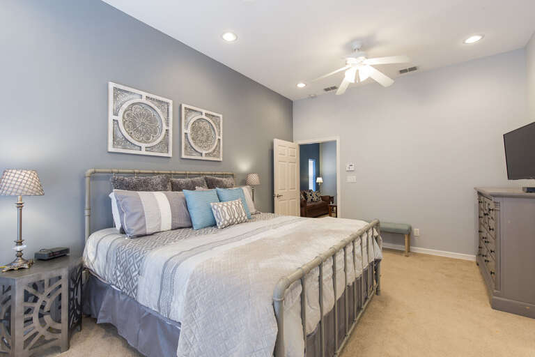 Master Suite featuring a king bed