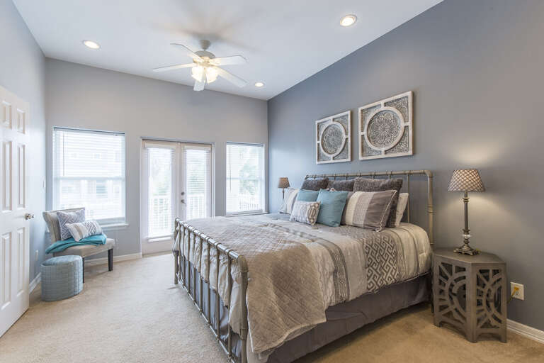 Master Suite featuring a king bed