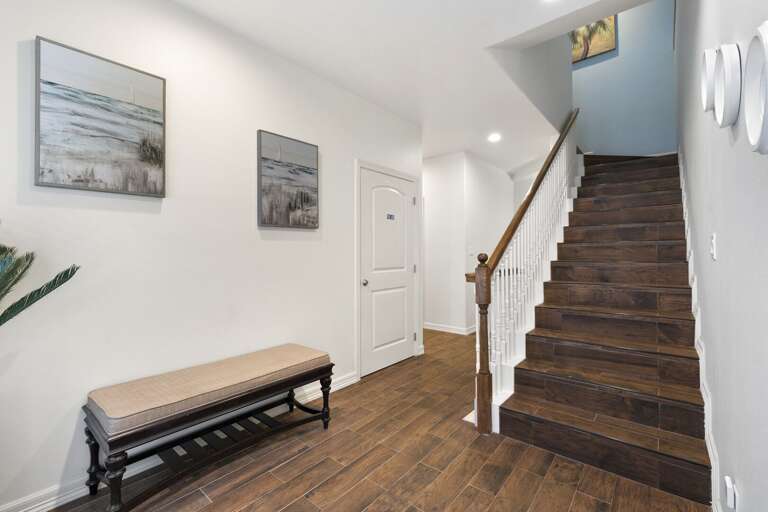 Stairs from the 2nd to the 3rd floors.
