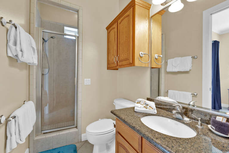 Master bathroom with walk-in shower Master bathroom with walk-in shower