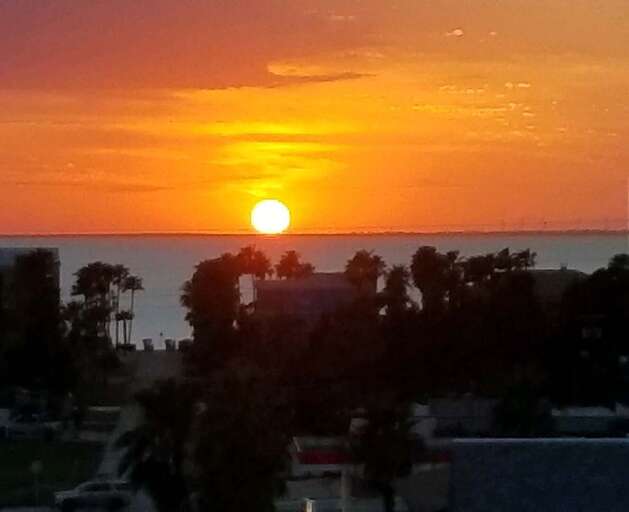 Amazing sunset from the 5th floor!