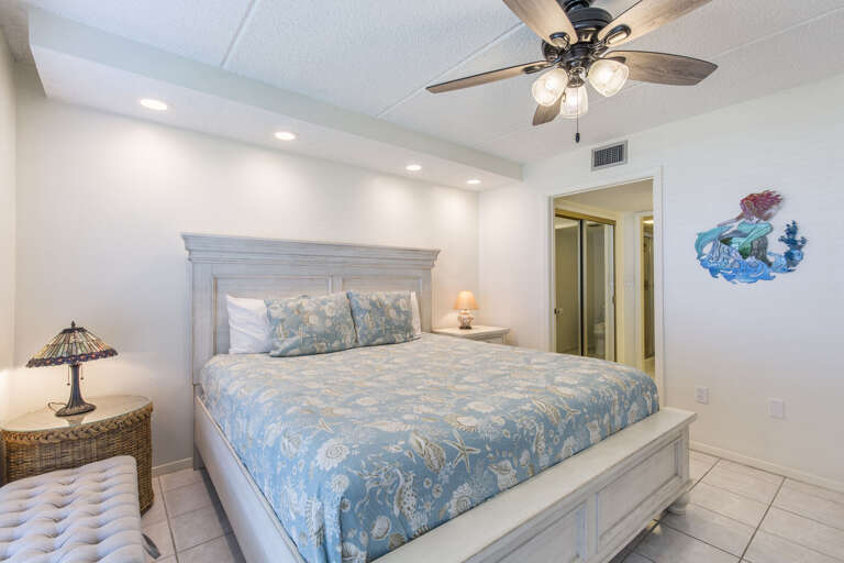 Master bedroom with king bed