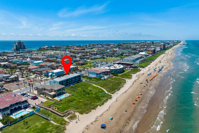 Aerial view of the property and the beautiful South Padre Island Beach! Aerial view of the property and the beautiful South Padre Island Beach!