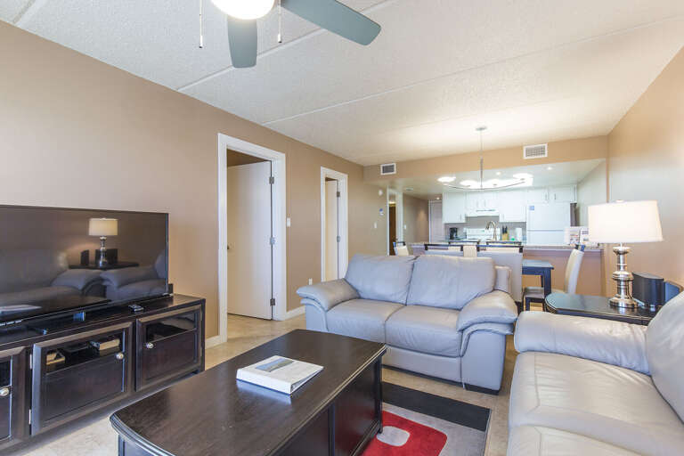Living room with flat screen TV Living room with flat screen TV