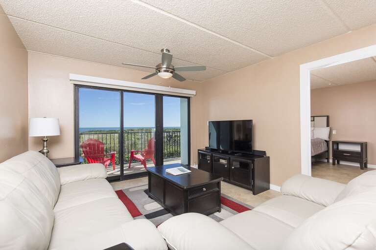 Living room with flat screen TV