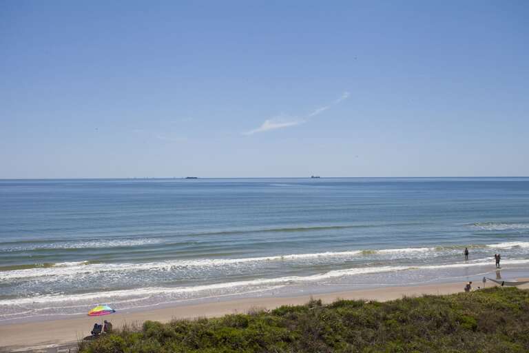Beach views for miles.