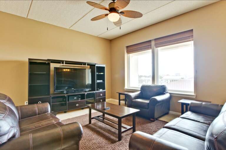 Living room with channel views.