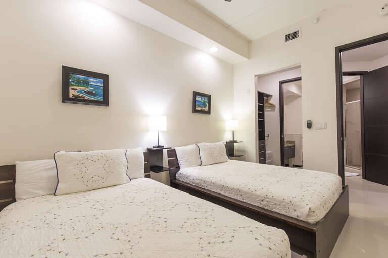 Bedroom #3 with full beds