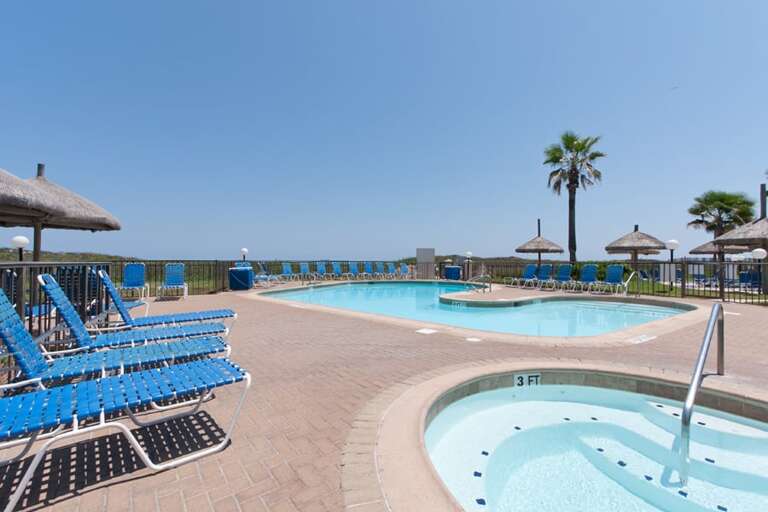 Take a dip in one of three dazzling beachfront swimming pools that are heated in the winter.