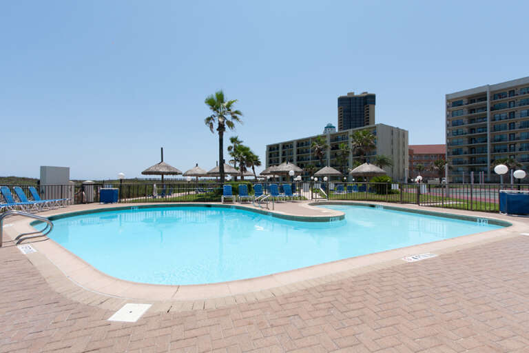 Take a dip in one of three dazzling beachfront swimming pools that are heated in the winter.
