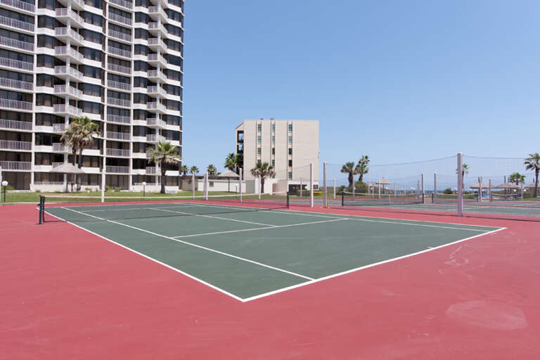 Tennis court areas.