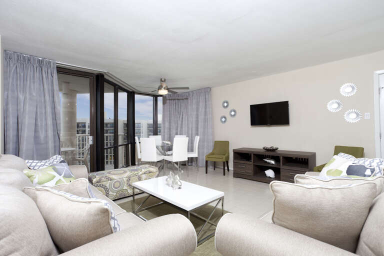 Gorgeous living room with views!