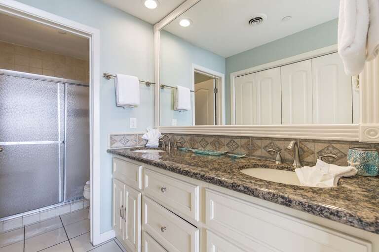 Master bathroom with two sinks!