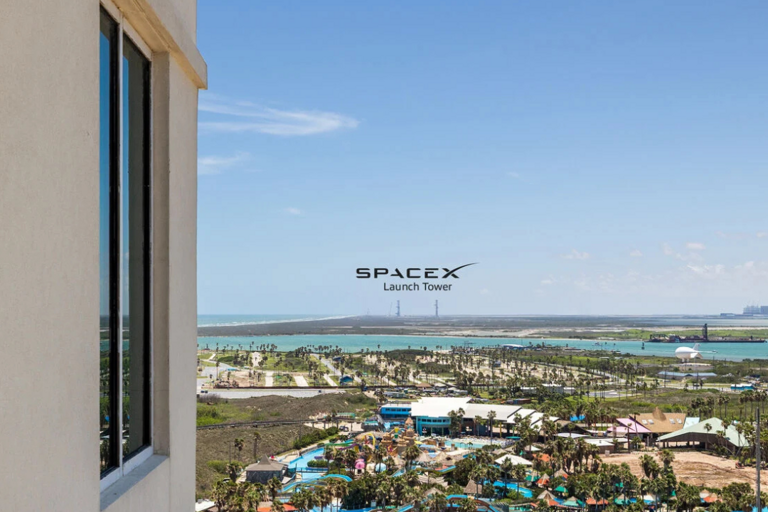 Watch SpaceX launches from the private bay-facing balcony.