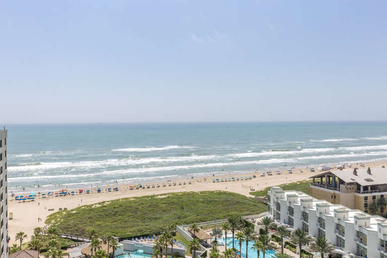 Aerial view of the oceanfront Sapphire complex!