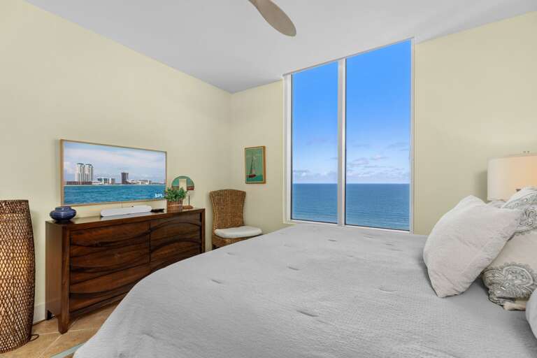 Master bedroom with a king bed!