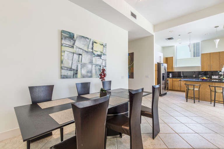 Dining Table comfortably sits 6