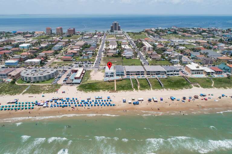 Aerial view of the back exterior Aerial view of the back exterior