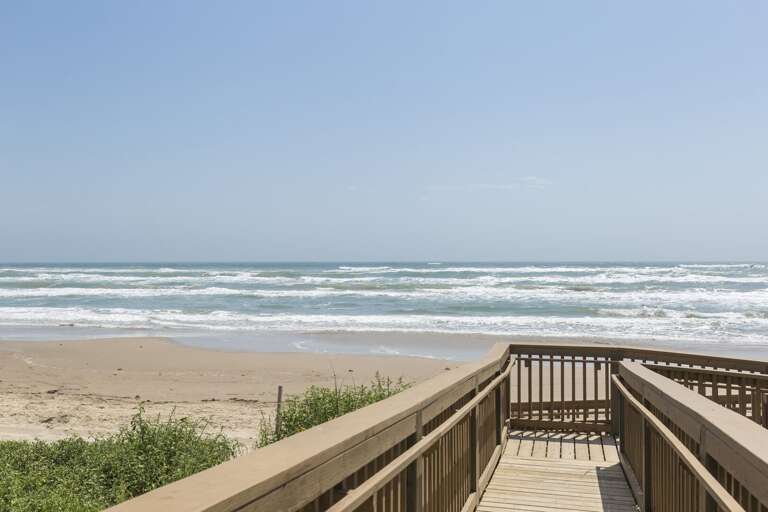 Private boardwalk. Private boardwalk.