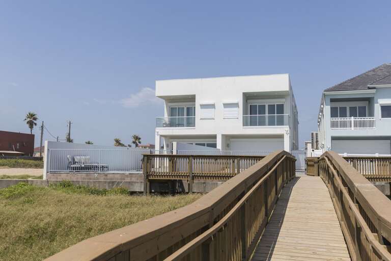 Private boardwalk. Private boardwalk.