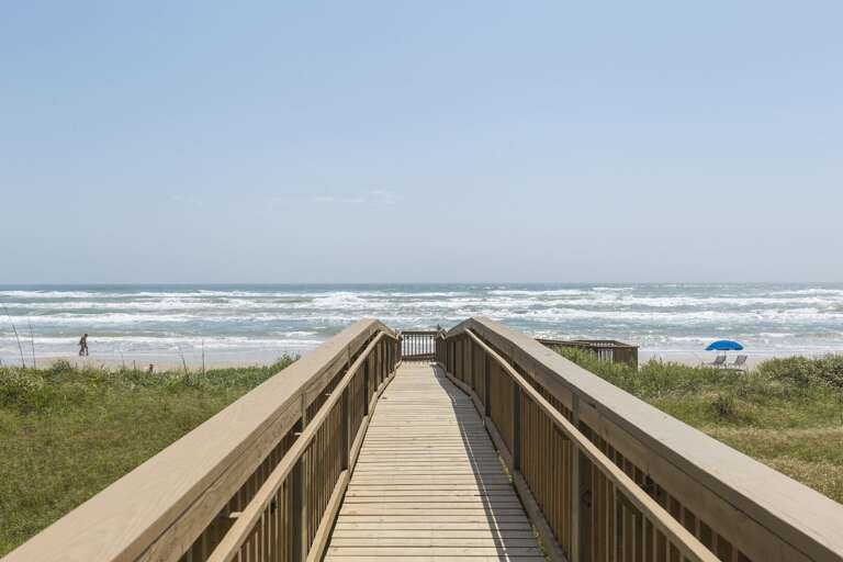 Private boardwalk. Private boardwalk.
