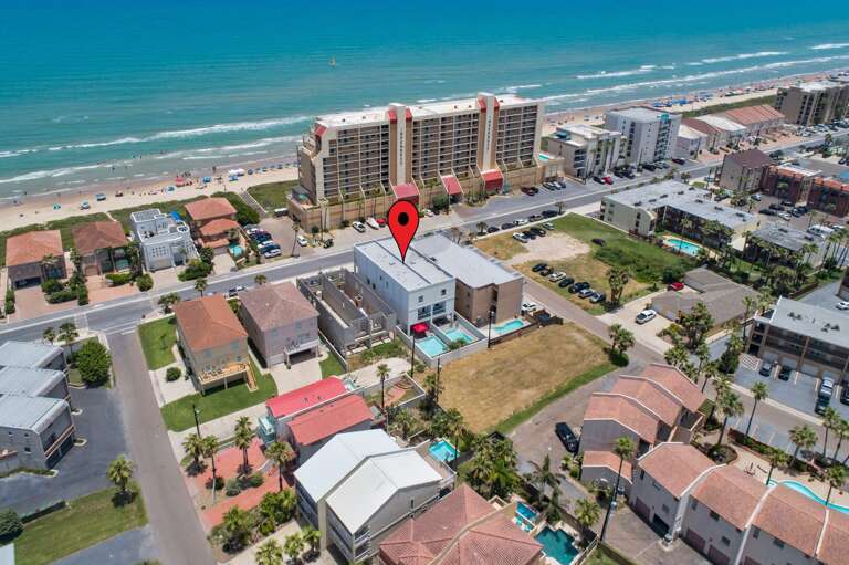 Aerial view of the property