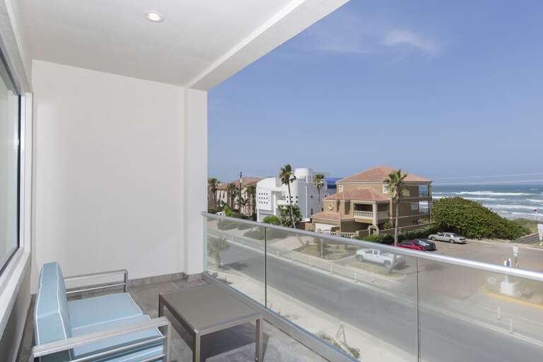 Beautiful beach views from the balcony