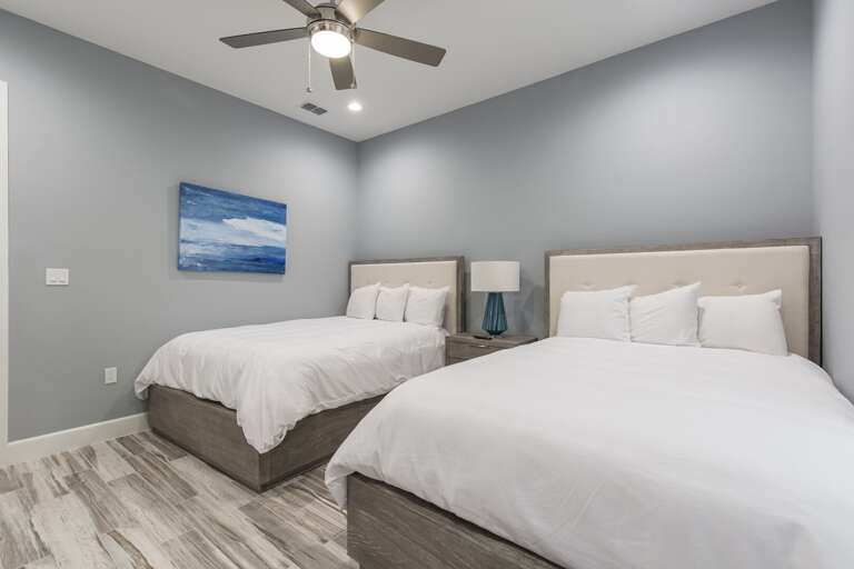 Ground floor guest with queen beds