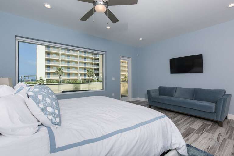Master bedroom featuring a sofa bed