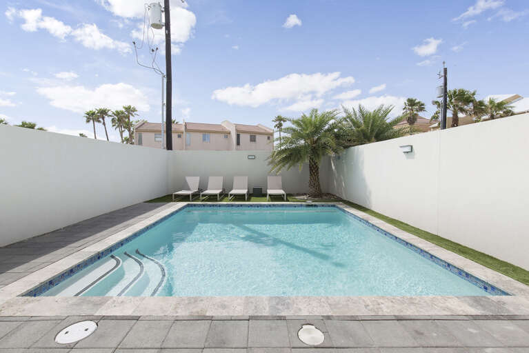 Soak up the South Padre Sun in the beautiful private pool!