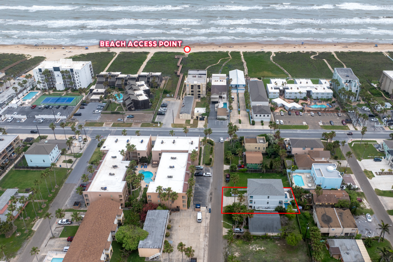 Property just steps from the nearest beach access!