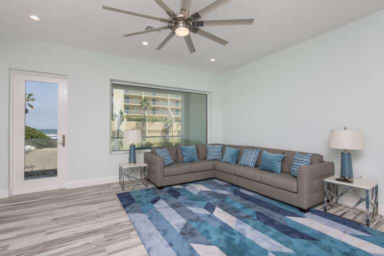 Secondary living area with 65" HD Smart TV