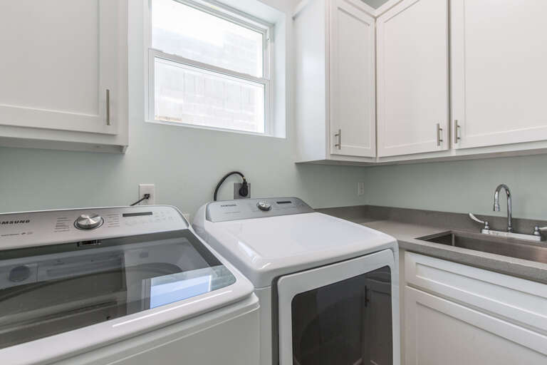 Washer & Dryer on the first floor