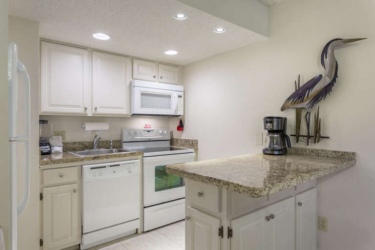 Fully stocked kitchen. Fully stocked kitchen.