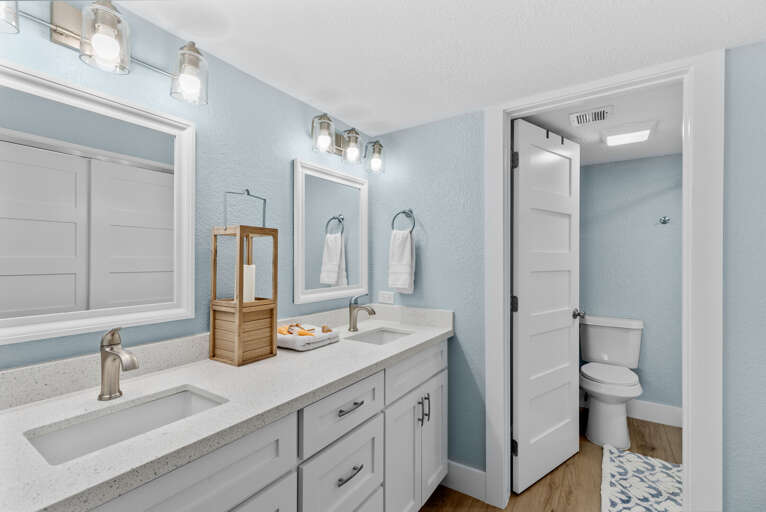 Double sink master bathroom!