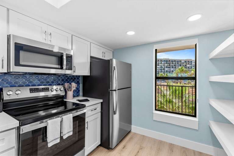 Newly remodeled kitchen area!