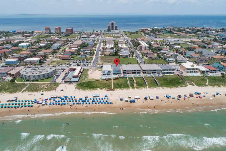 Aerial view of the property