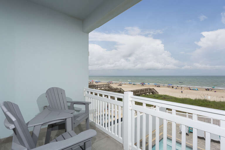 Gorgeous beach views from your private balcony