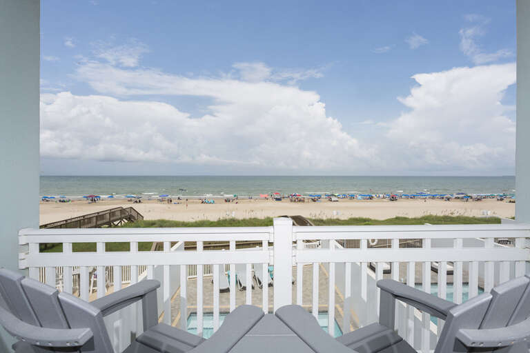 Master Bedroom Balcony facing the beach!
