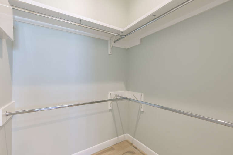 Master bedroom walk in closet