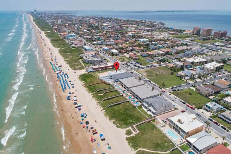 Aerial view of the towntome